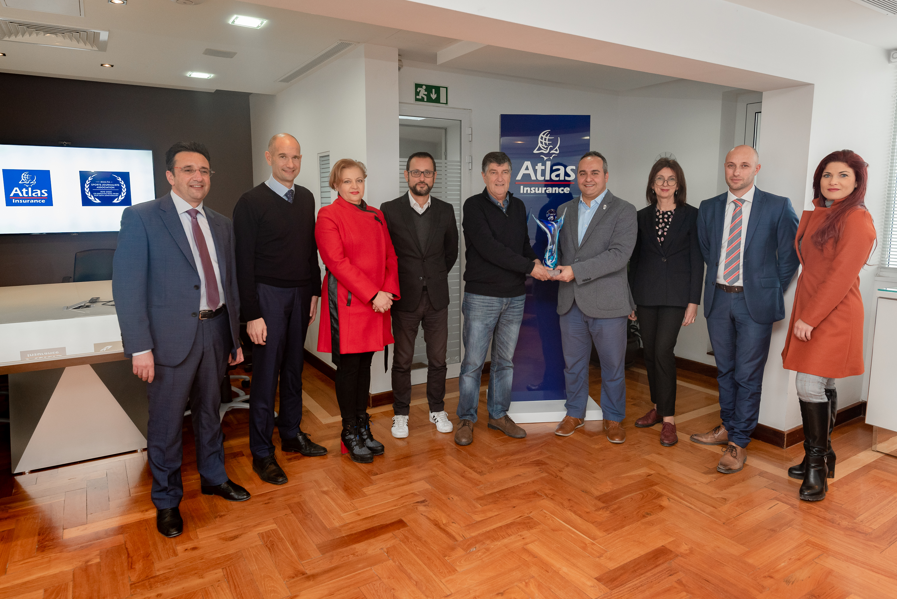 Atlas Insurance teams up with the Malta Sports Journalists Association to award young sports achievers