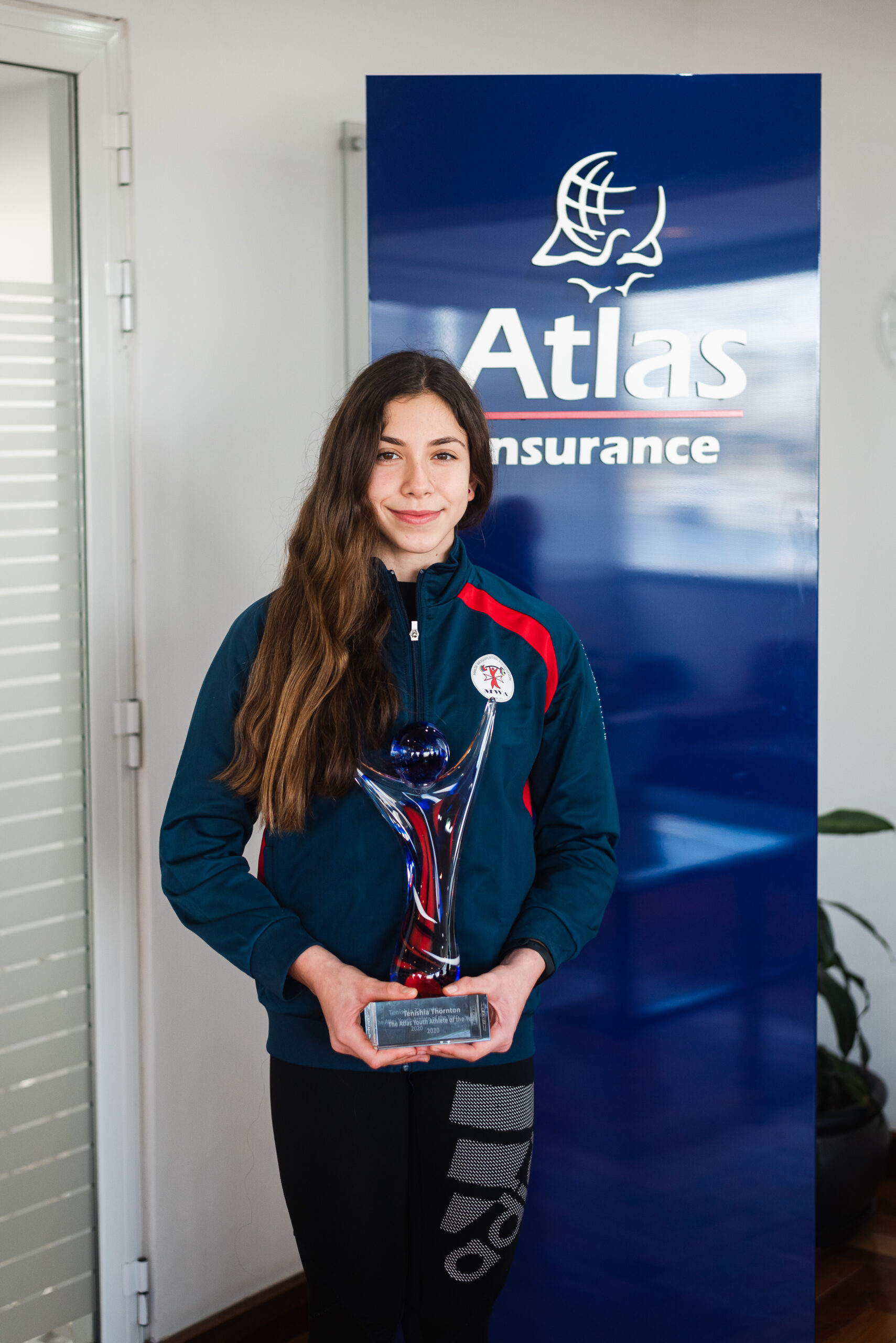 Tenishia Thornton wins Atlas Youth Athlete of the Year Award 2020 | Atlas Insurance Malta | People You Can Trust