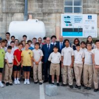 The Minister for Public Works and Planning, Honourable Stefan Zrinzo Azzopardi, attended the inauguration of the GEO-INF project in the presence of Atlas Insurance CEO Matthew von Brockdorff, who presided over the event, the Director of Educational Mission at De La Salle College, Mr Stephen Cachia, and Ing. Marco Cremona.
