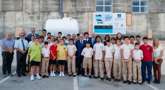 The Minister for Public Works and Planning, Honourable Stefan Zrinzo Azzopardi, attended the inauguration of the GEO-INF project in the presence of Atlas Insurance CEO Matthew von Brockdorff, who presided over the event, the Director of Educational Mission at De La Salle College, Mr Stephen Cachia, and Ing. Marco Cremona.
